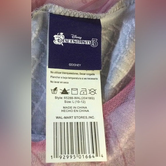 Descendants 3 Audrey Jumpsuit Girls Size Large (10-12) Costume - Picture 4 of 4